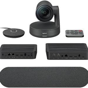 Logitech RALLY System (Incl, 1 speaker, 1 micpod, 1 Table Hub, 1 Display Hub, 1 x camera) w/ mount accessories