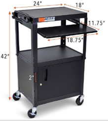 AVLOGIC AVL-WYAVC004 AV CART WITH CABINET WITH LOCK
